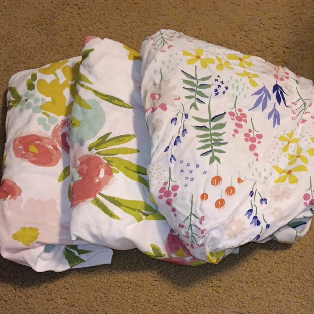 Fitted Crib Sheets-Wildflowers Cloud Island